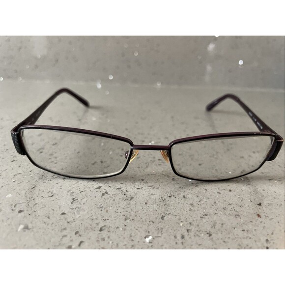 Guess Eyeglasses Womens GU 2200 BLKPUR 51-17-135 Snake Skin Frames ONLY full rim